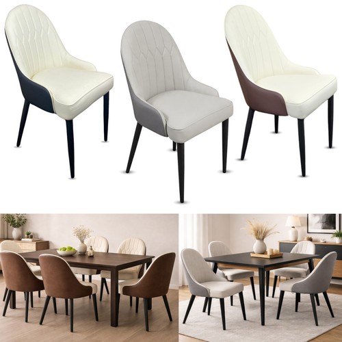 Leather dining chairs thick - leather,