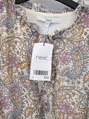 Next cream paisley neck - next,