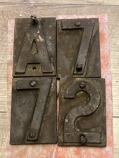 Railway Point Numbers Cast Iron Plates