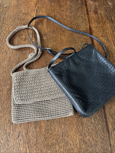 Two small hand bags with - small,