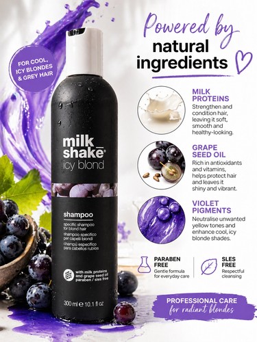 Milk shake icy blond shampoo - shake,