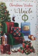UNCLE CHRISTMAS CARD TRADITIONAL 7”x5” FREE P&P
