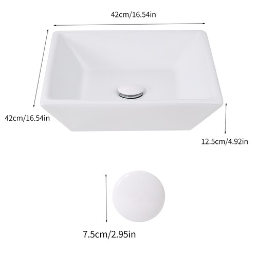 Large modern bathroom counter - bathroom,