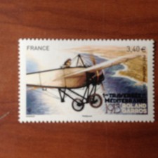 France PA Plane Number Yvert 77 ** MNH Roland Garros and Morane-saunier H