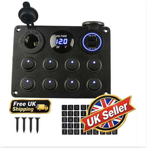Gang led switch - gang, 12v