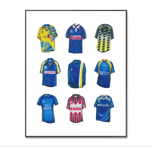 Cardiff city football shirt - cardiff,