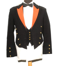 G.D.GOLDING BESPOKE BRITISH ROYAL ARTILLERY MESS DRESS JACKET AND WAISTCOAT 38''