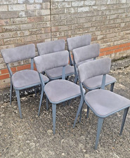 Ernest Race Model BA 3 dining chairs. RARE set of 6. Restored.FREE DELIVERY