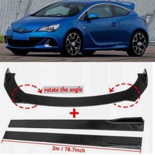 For Vauxhall Corsa Astra Insignia Front Bumper Lip Splitter Spoiler+Side Skirts