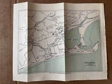 Vintage city map of Pwllheli North Wales 1933