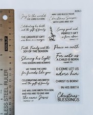 Clear rubber stamps Words