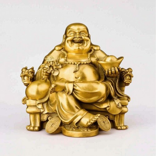 Laughing buddha statue wealth - statue,