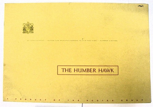 Humber hawk car - hawk, brochure