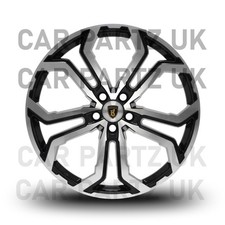 22" BARUGZAI GLOSS BLACK OPIUM ALLOY WHEELS FOR RANGE ROVER FITMENT - SET OF 4