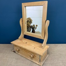 VINTAGE PINE TABLE TOP VANITY