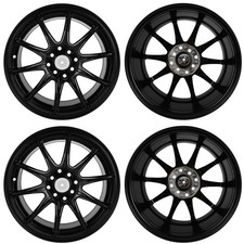(4 Set) 16"x7" 4x100 Offset