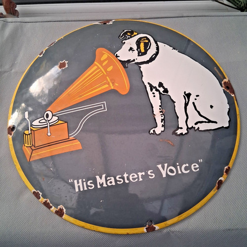 Vintage enamel his masters - enamel,