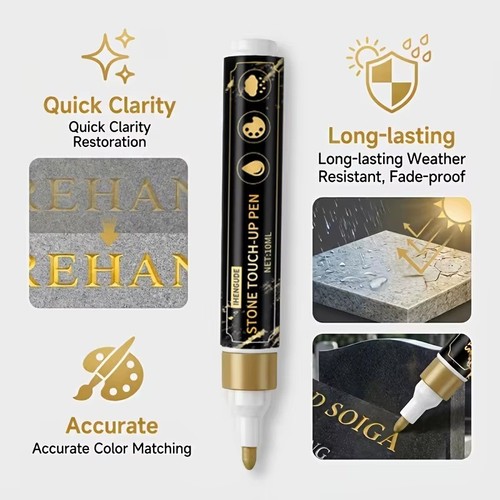Golden tombstone marker pen - tombstone,