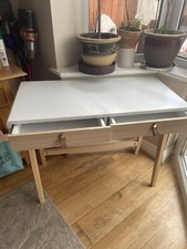 Habitat Copenhagen 2 Drawer Desk Two Tone.