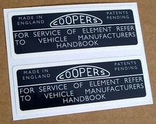 Vintage classic retro COOPERS