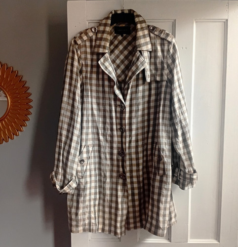 Jaeger check linen blend - jaeger,