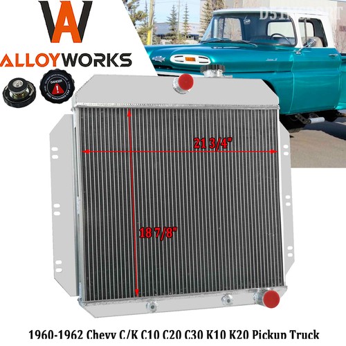 Row core radiator for chevy - 4,