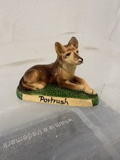 Vintage 1970s Dog Figurine Portrush Northern Ireland Souvenir
