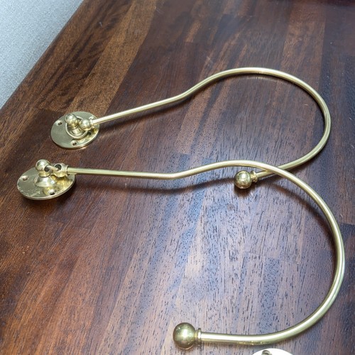 Brass hinged curtain - brass,