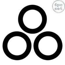 6x Glass Storage Jar Seals