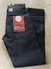 G Star Raw 3301 Slim Selvedge Jeans 29/32 3D Raw Japanese Stretch Blue Denim NEW