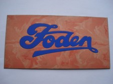 SCARCE C1930S VINTAGE FODEN LORRIES SMALL CARDBOARD ADVERTISING SIGN