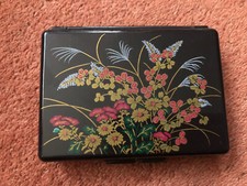 Pretty Purse Size Cosmetic Mirror and Tissue Box.  Original Tissues Included.