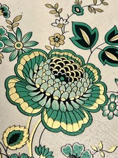 Waterslide Decals Green/Gold Flowers Vintage DIY Upcycle Craft Art