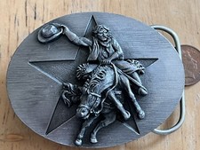 Bergamot Belt buckle P-66 Cowboy Rodeo Buckle USA 1994 Size~80x60mm VGC Heavy