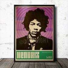 Jimi Hendrix Blues Art Poster