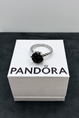 Pandora black onyx rose flower - pandora,