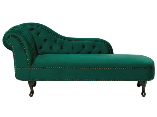 Left hand chaise lounge velvet - chaise,