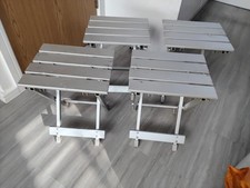 Aluminium Folding Camping Chairs 4 off