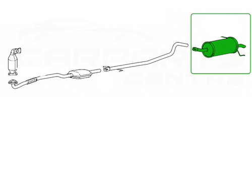 Rear exhaust back - exhaust, silncer