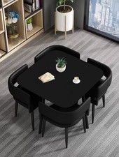 Wooden dining table and 4 - wooden,