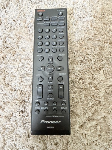Pioneer axd7706 hifi - axd7706, remote