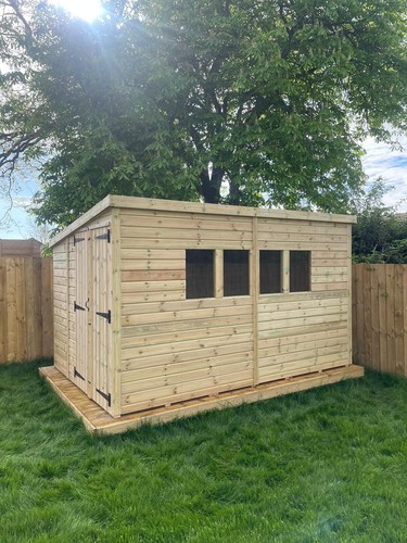 12x8 pent garden - garden, shed