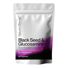 Black Seed Oil & Natural Glucosamine Capsules - Joint Support & Wellness
