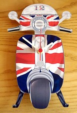 Scooter Wall Clock, Union Jack