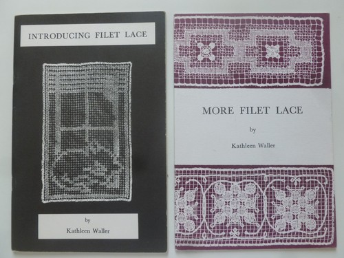 Two booklets filet lace - two, on