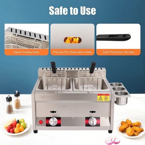Commercial lpg gas fryer - lpg,
