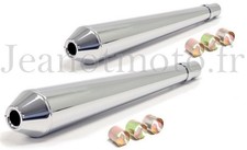 New chrome exhaust pipes for