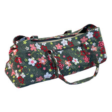 Large Yoga Kit Bag in Floral Grey
