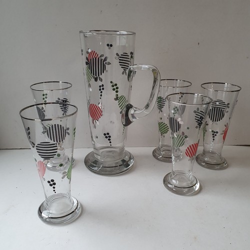 Vintage glass enamel lemonade - vintage,