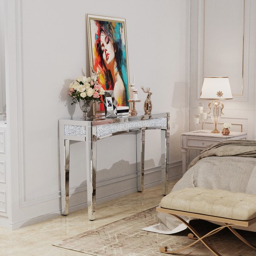 Glass console table - 48",